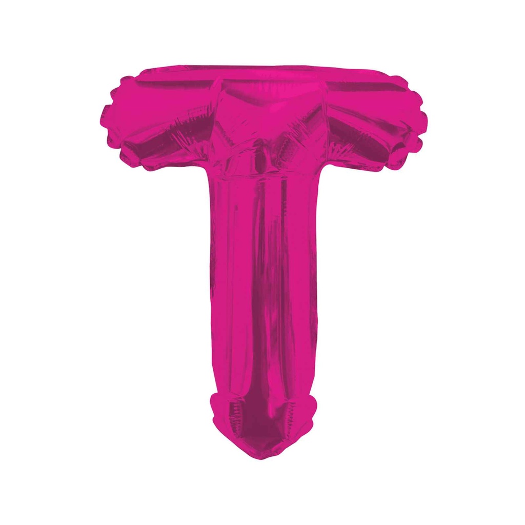 14 LETRA T MAGENTA MINI SHAPE