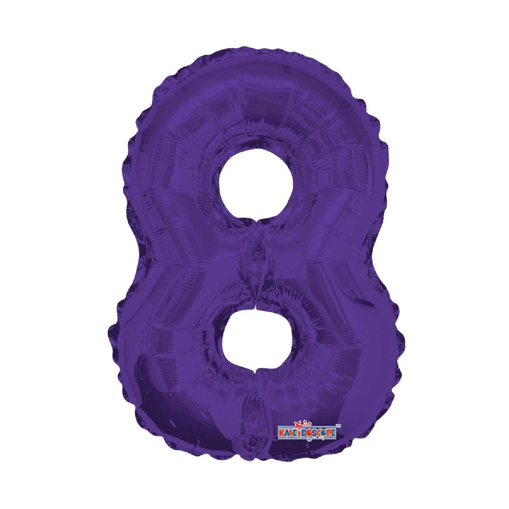 14 NUMERO 8 MORADO MINI SHAPE