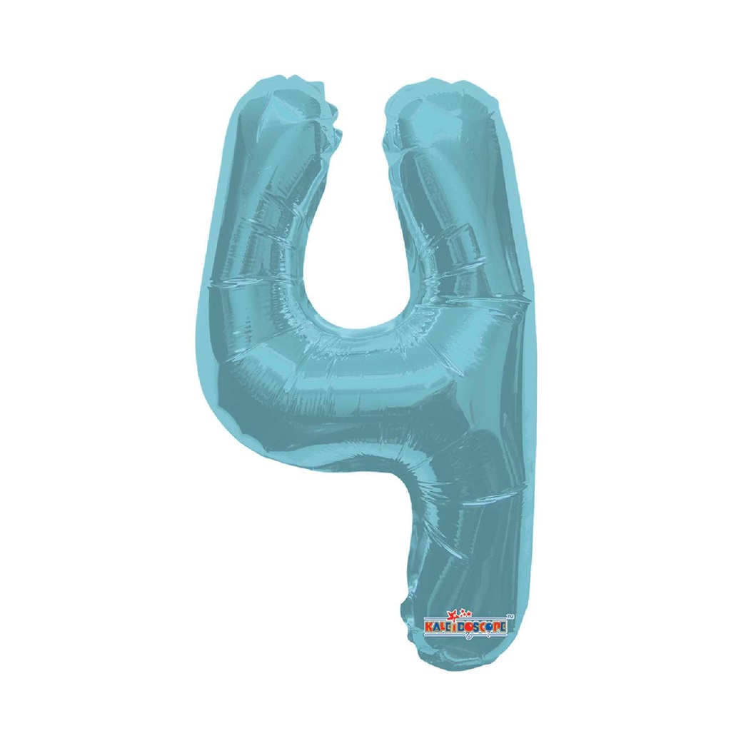 14 NUMERO #4 AZUL CELESTE MINI SHAPE