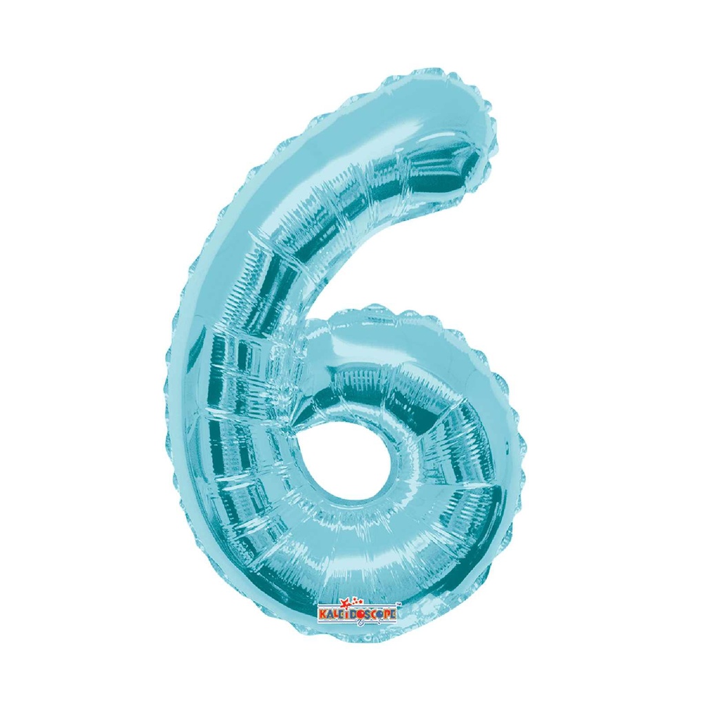 14 NUMERO #6 AZUL CELESTE MINI SHAPE