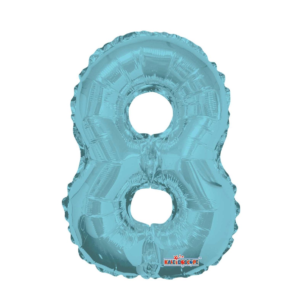 14 NUMERO #8 AZUL CELESTE MINI SHAPE