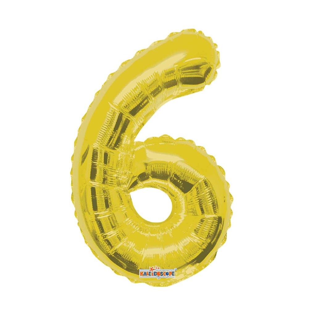 14 NUMERO #6 GOLD MINI SHAPE