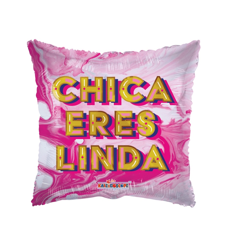 18" CHICA ERES LINDA METALICO