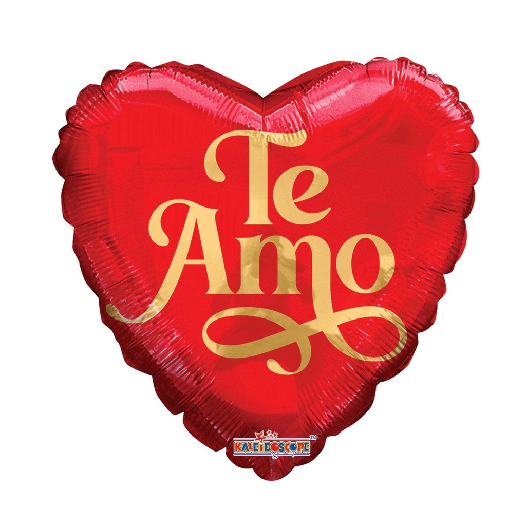 9" TE AMO LETTERING MET HVD