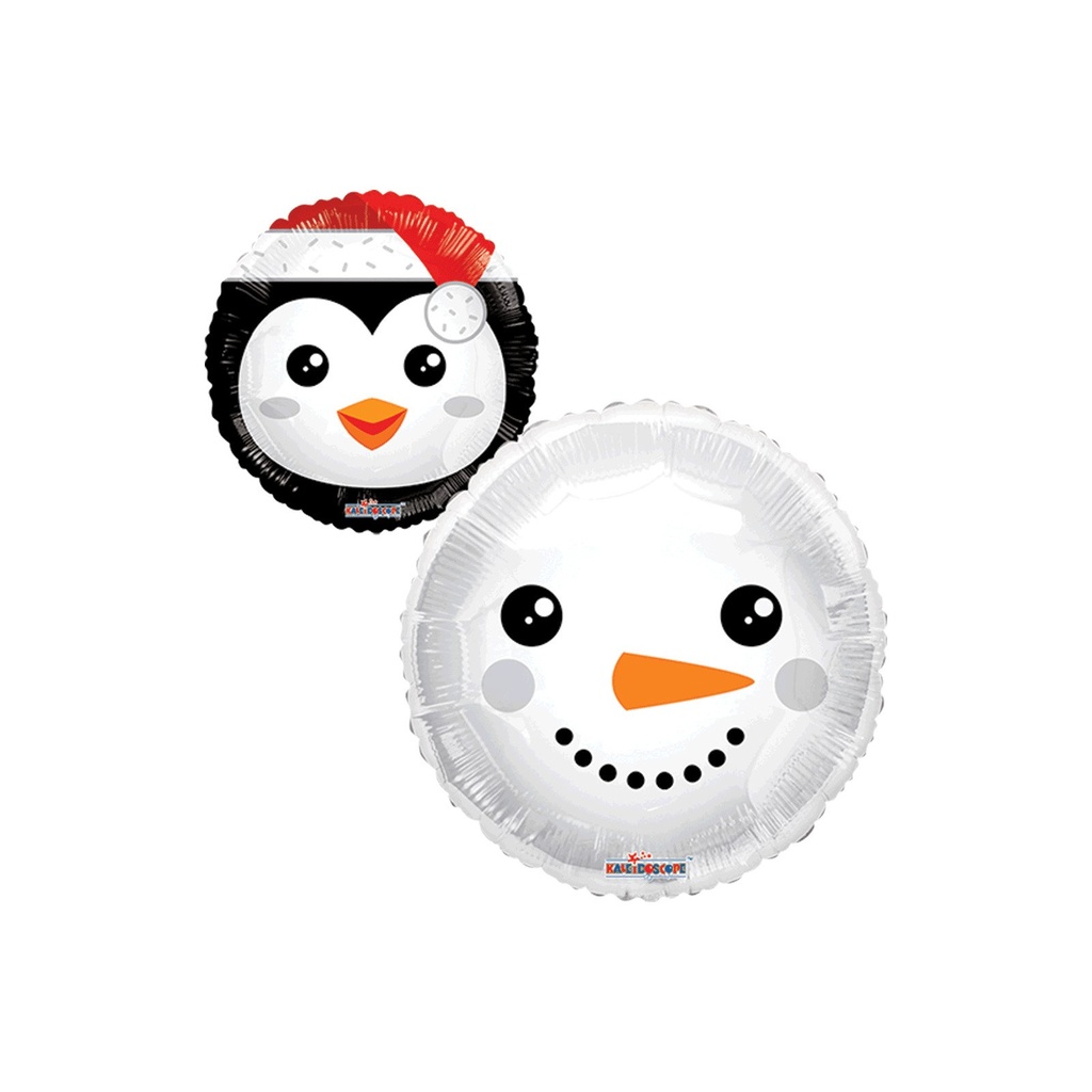 FND 18'' SNOWMAN Y PINGUINO