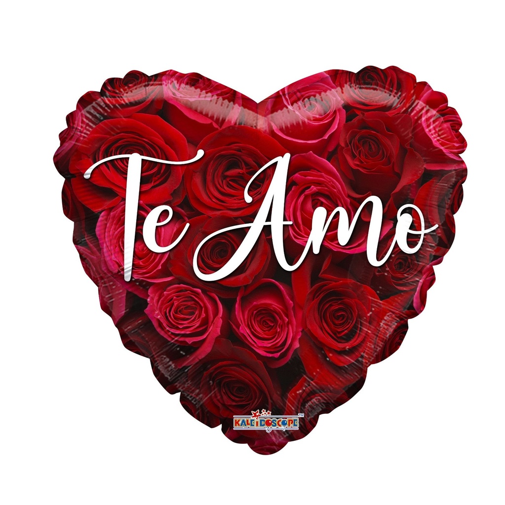 [CONV37200/18N] GLOBO ME- TE AMO ARREGLO DE ROSAS HVD