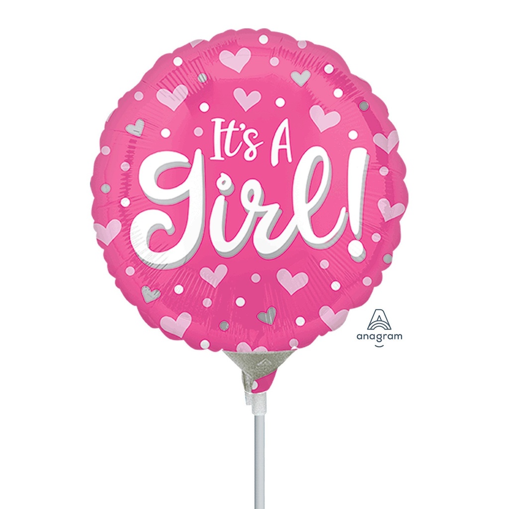 4C MET IT'S A GIRL HEARTS & DOTS STANDARD ANAGRAM