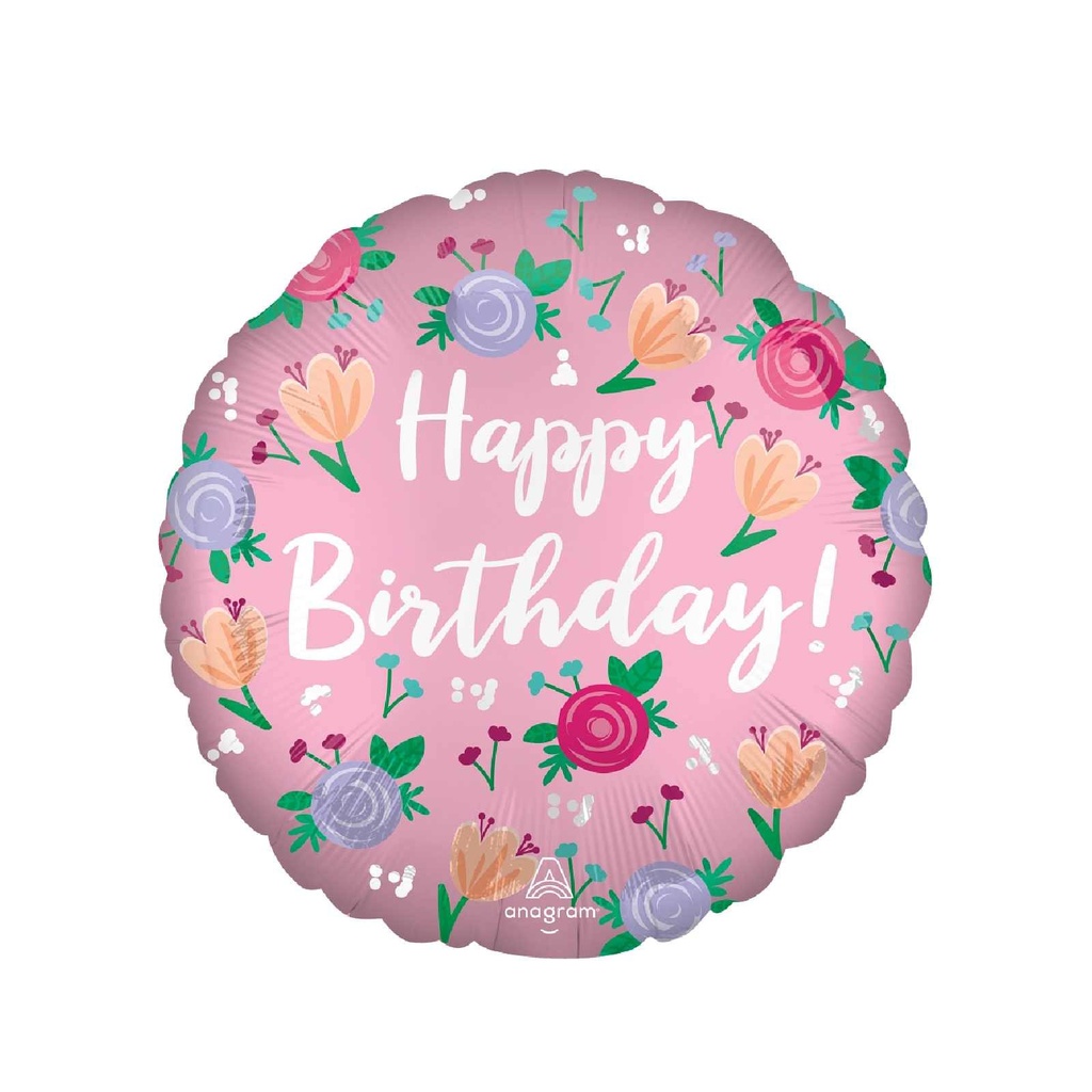 17C MET SATIN HAPPY BIRTHDAY PEONY