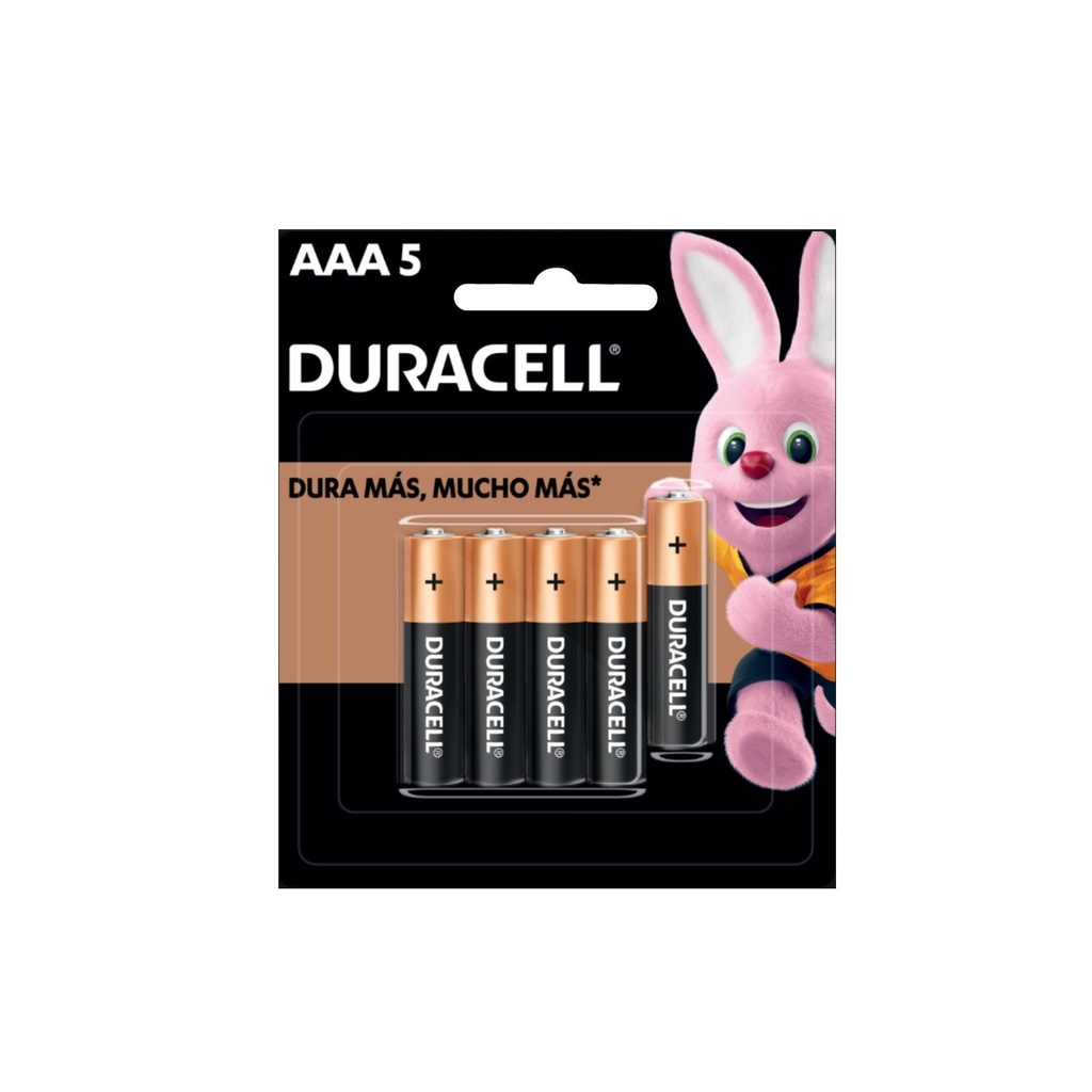 PILA AAA DURACELL ALCALINA BLISTER C/4+1
