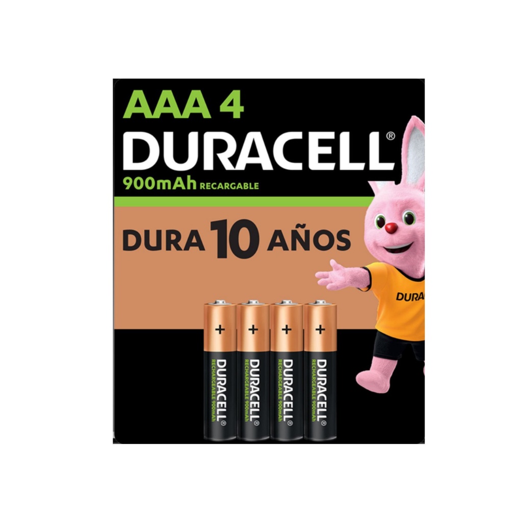 PILA AAA DURACELL RECARGABLE BLISTER C/4 PZAS