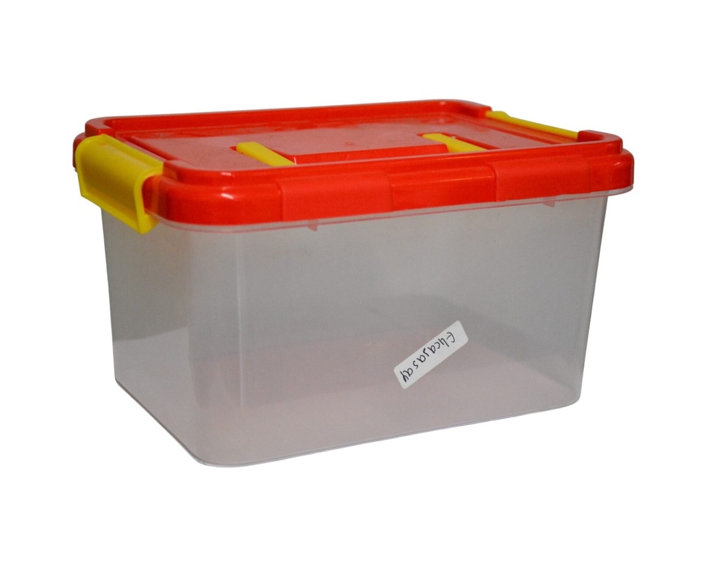 CAJA SAY BASE, TAPA, ASA Y 2 BROCHES DE PLASTICO