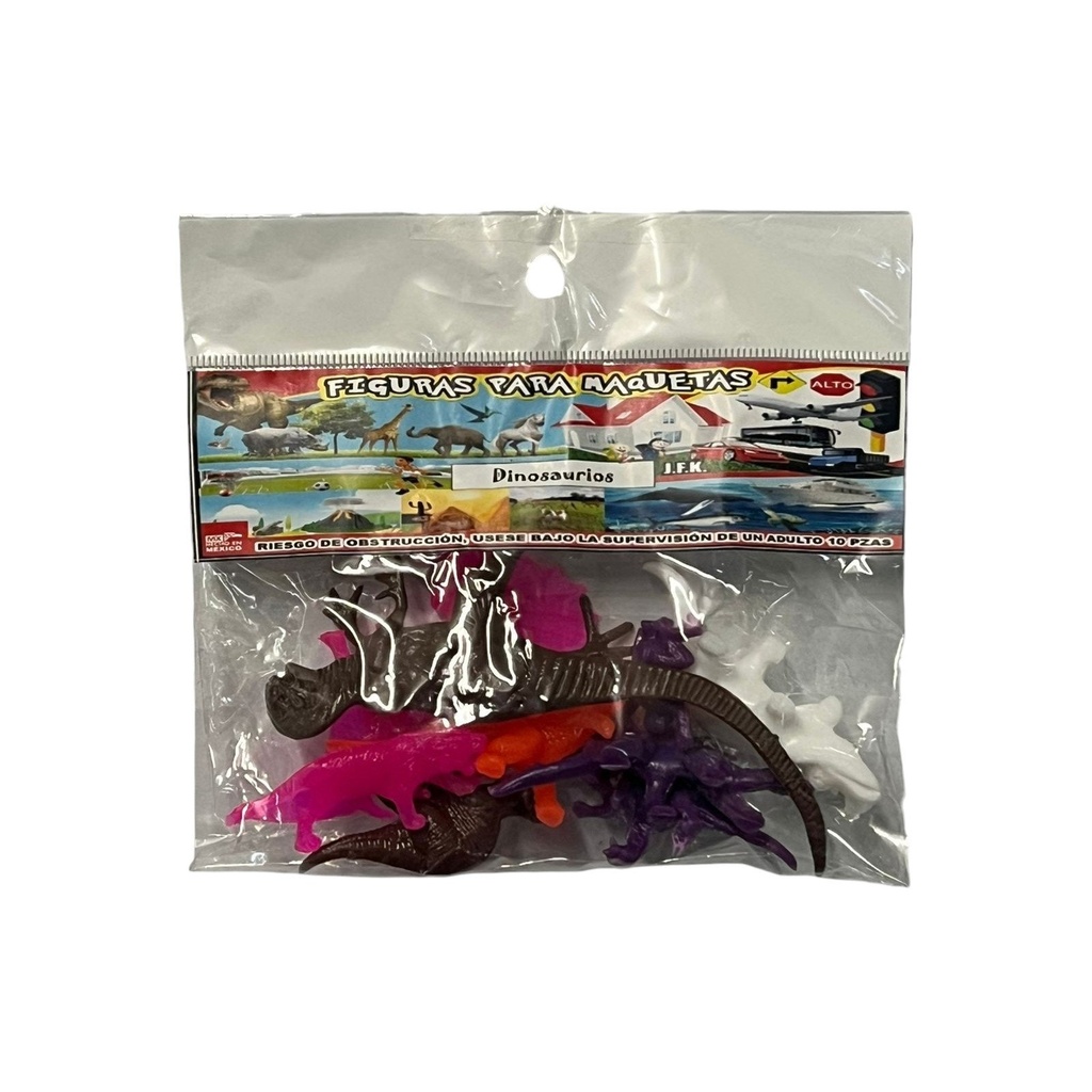 FIGURA NO 17 P/MAQUETA DINOSAURIOS C/10 PZAS
