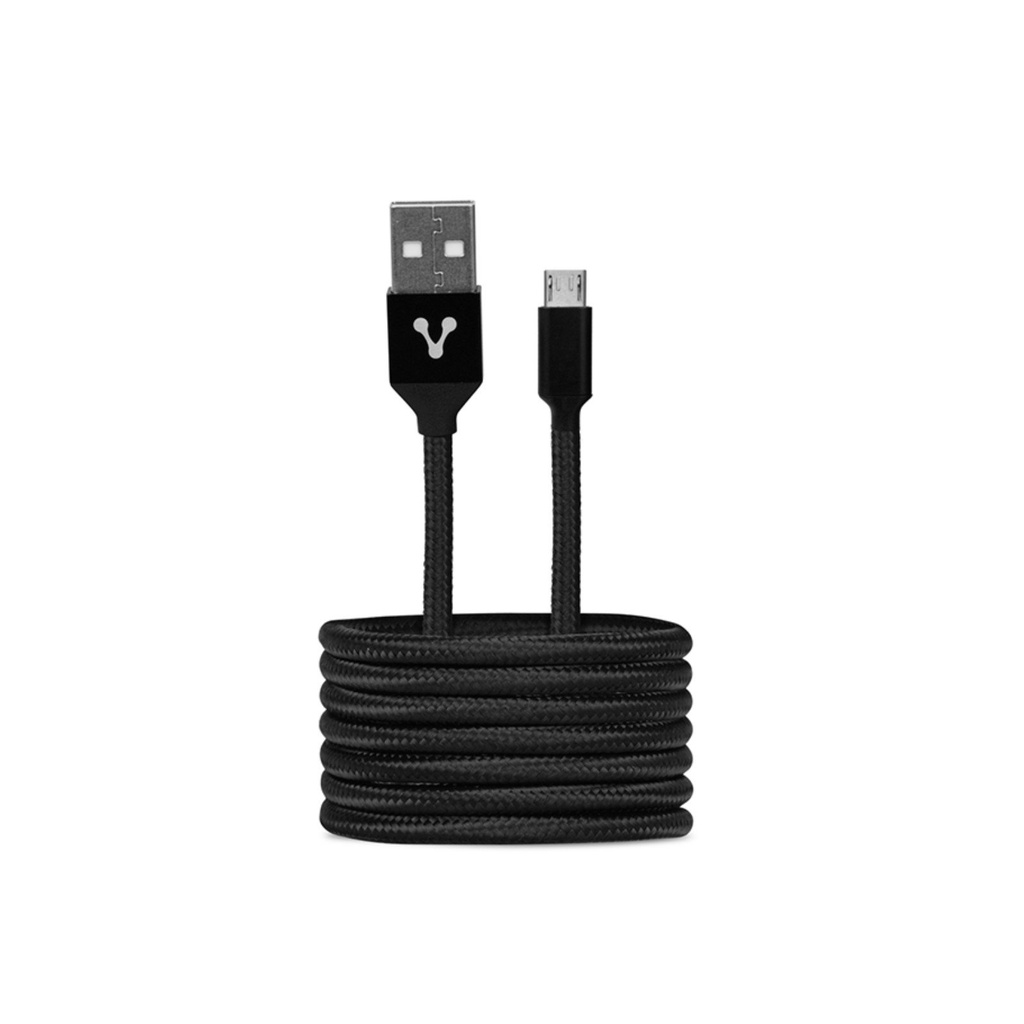 [VORCAB-113-BK] CABLE USB VORAGO CAB-113 - 2 A MICRO USB 1MT BOLSA