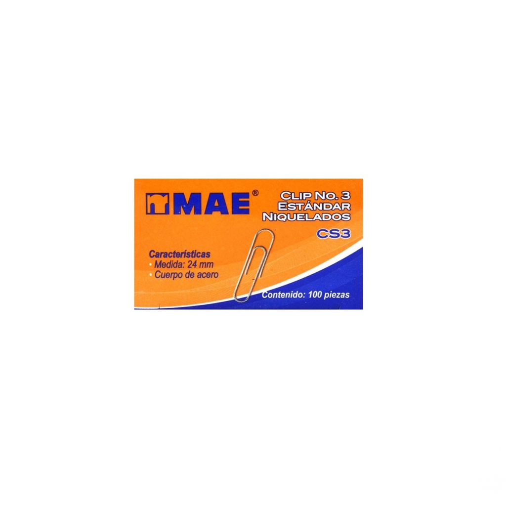 CLIP MAE MODELO CS3 ESTANDAR #3 24MM C/100