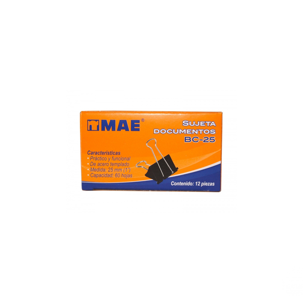CLIP SUJETA DOCUMENTOS MAE BC-25