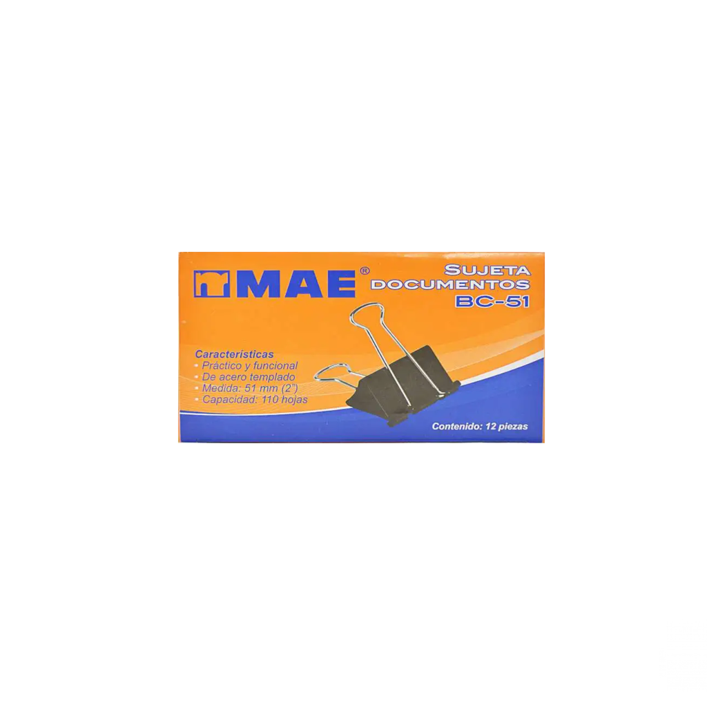 CLIP SUJETA DOCUMENTOS MAE BC-51