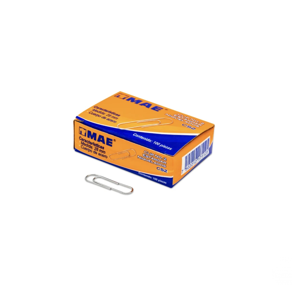 CLIP MAE MODELO CS2 ESTANDAR #2 28MM C/100