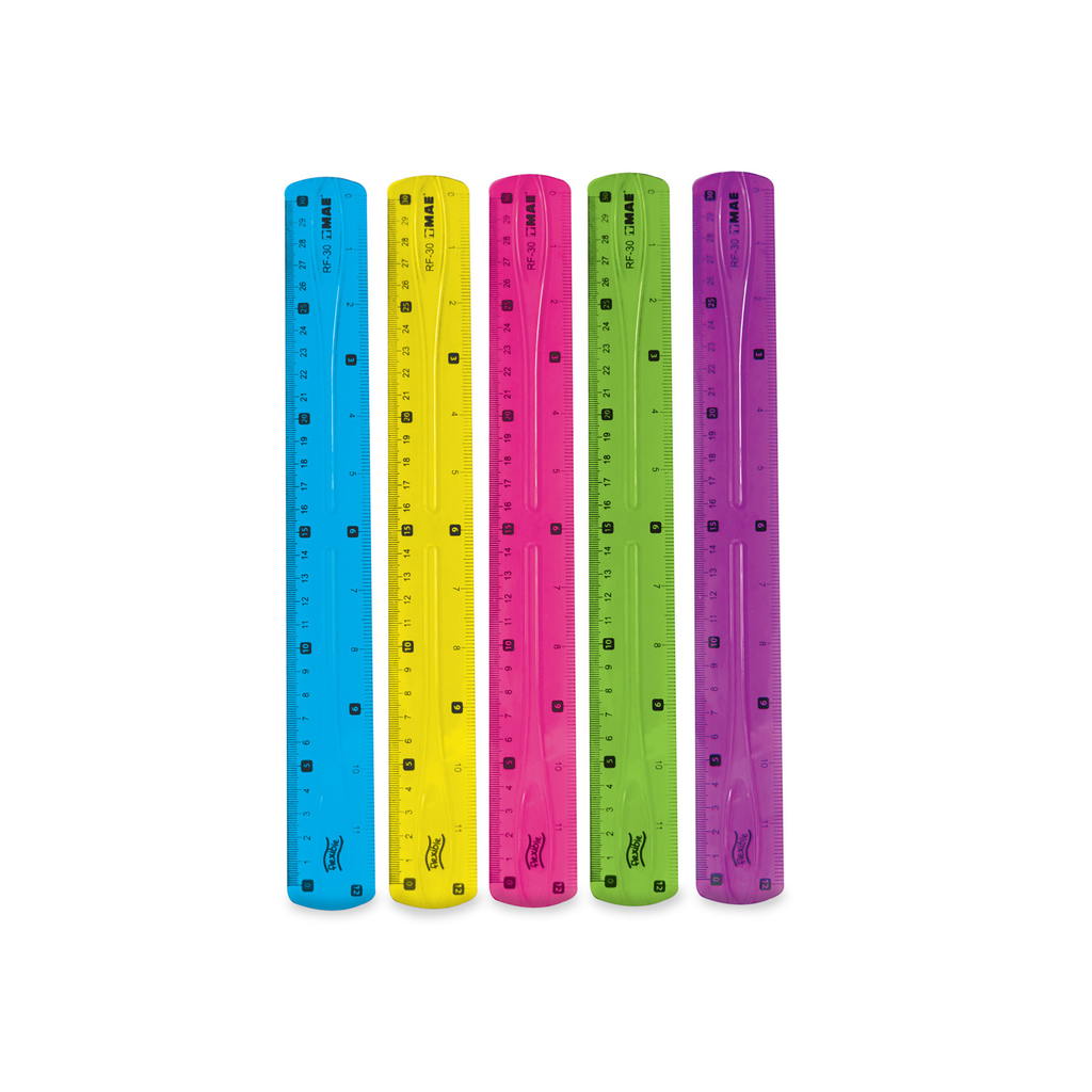 REGLA MAE FLEXIBLE 30CM V/COLORES