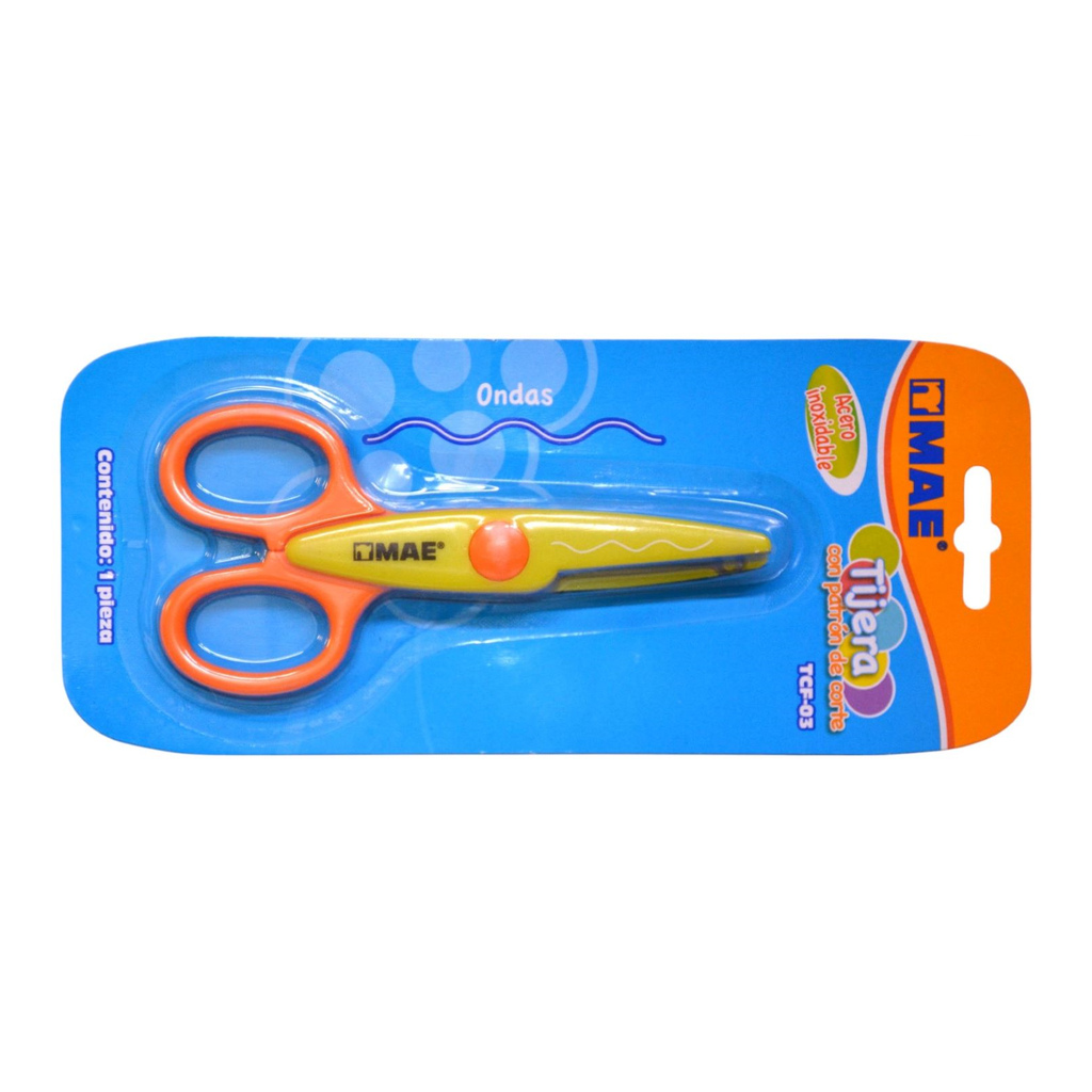 TIJERA CORTE ONDAS MAE TCF-03
