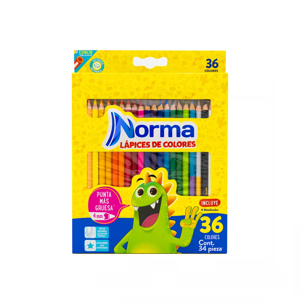 [CAR526114] LAPICES DE COLORES NORMA C/36