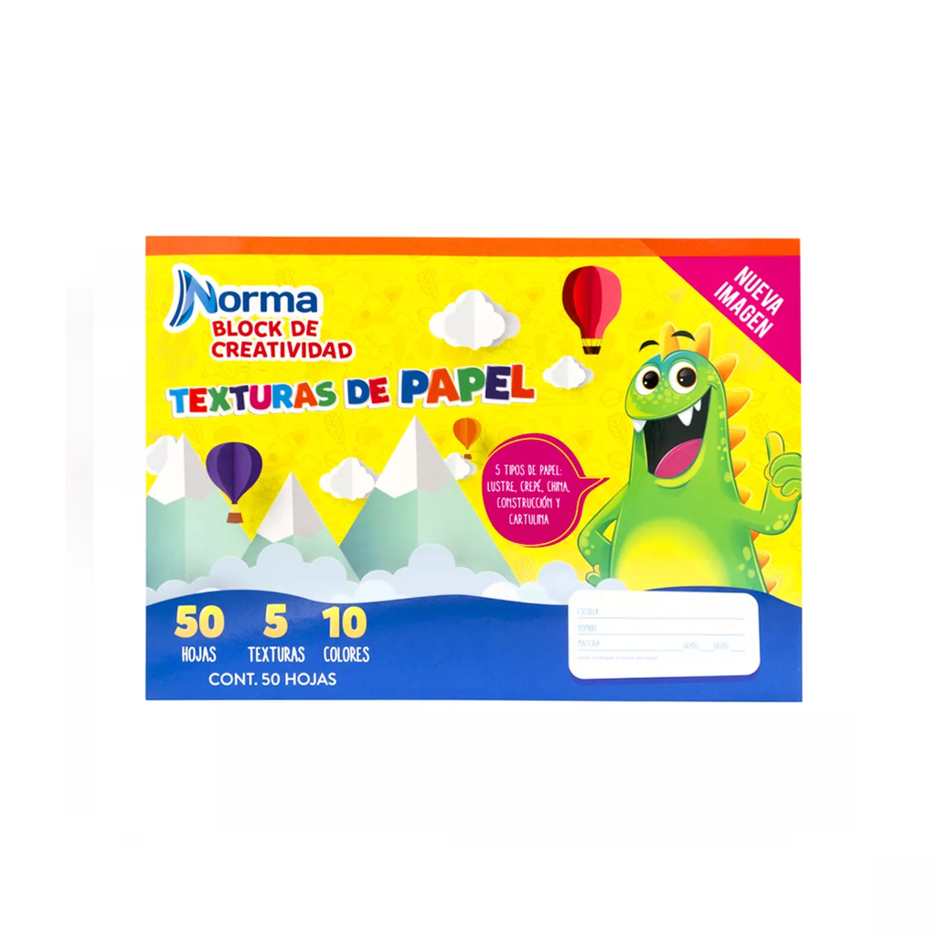 BLOCK NORMA TEXTURAS DE PAPEL