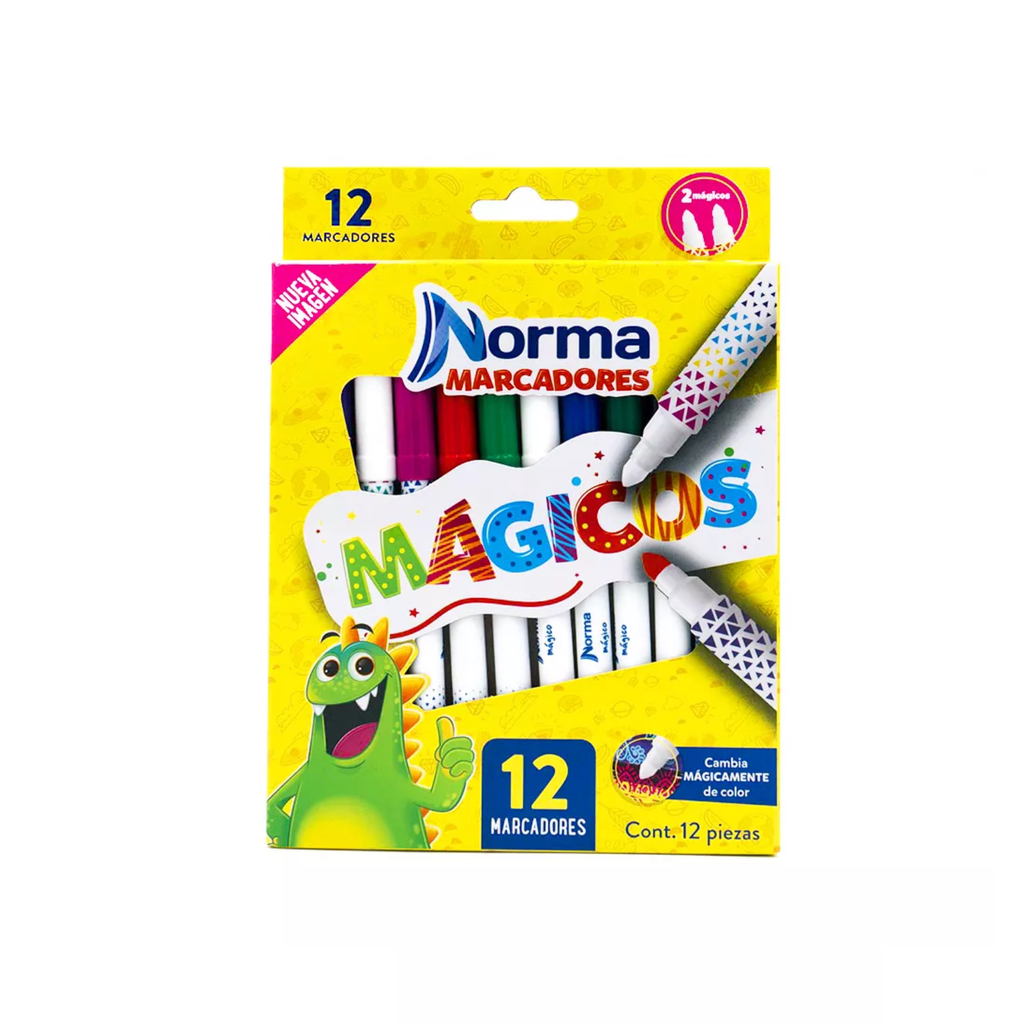 [CAR546249] MARCADORES NORMA MAGICOS C/12PZS