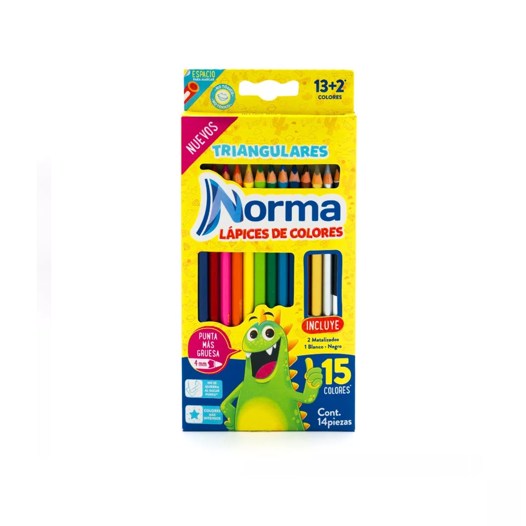 [CAR550077] COLORES NORMA C/13+3 PZS TRIANGULARES