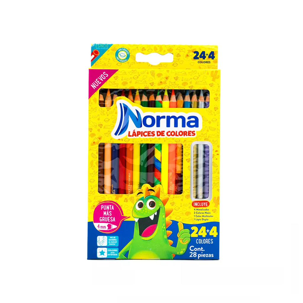 COLORES NORMA C/24+4 PZS