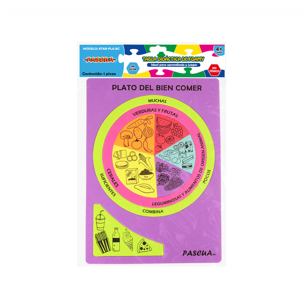[FUM6TAB-PLA.BC] TABLA DIDACTICA PLATO DEL BIEN COMER FOAMY