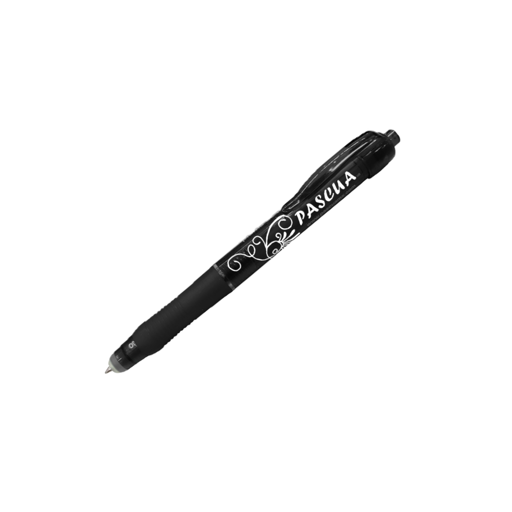 [FUMPLUBOR10-AA] PLUMA TINTA GEL BORRABLE NEGRA  PASCUA