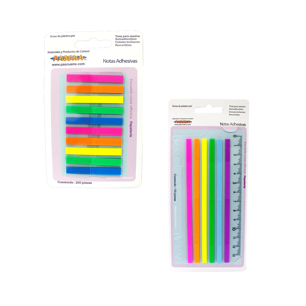 PET NOTAS ADHESIVAS COLORES SURTIDOS PASCUA