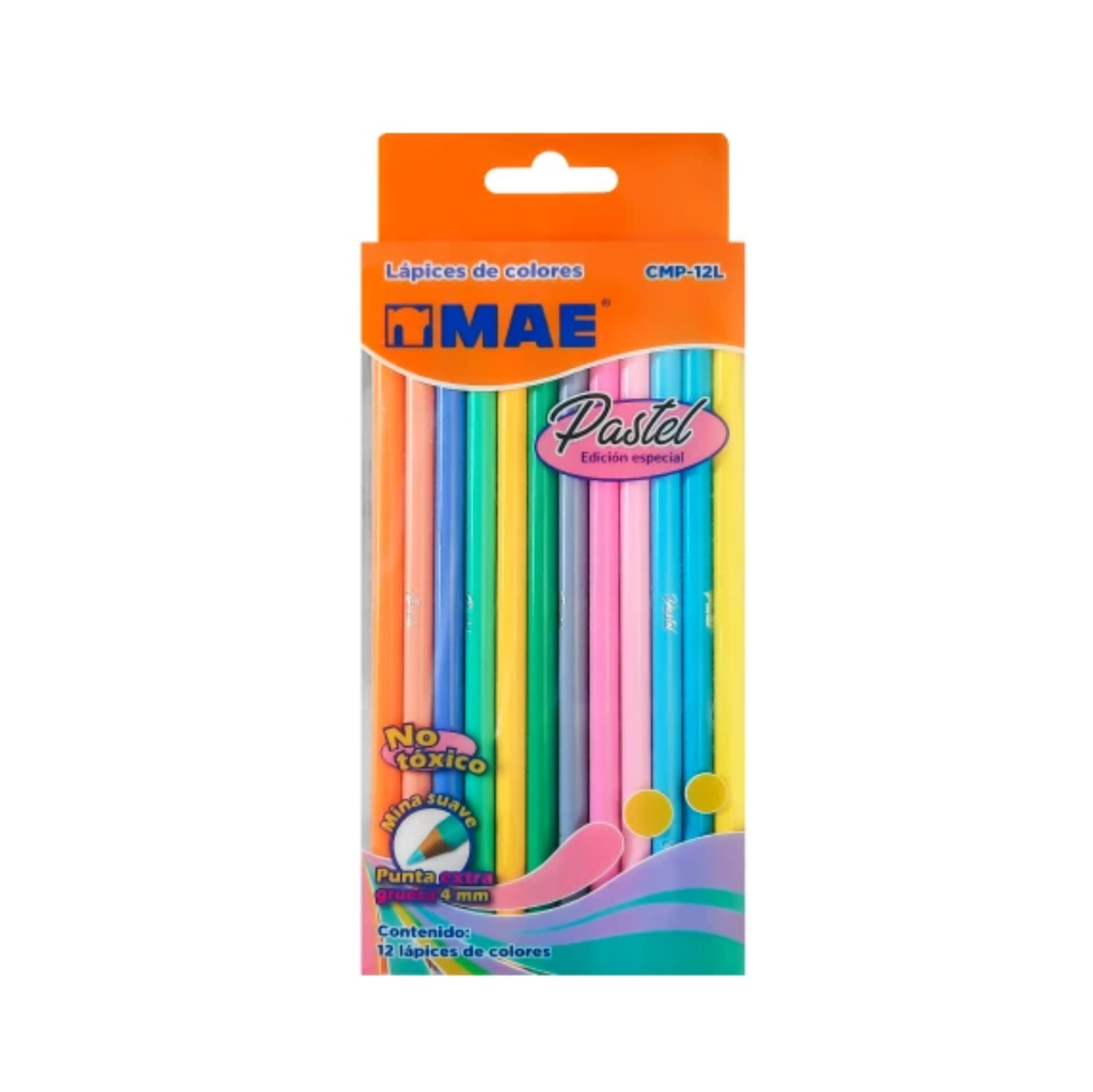 LAPICES DE COLRES PASTEL C/12