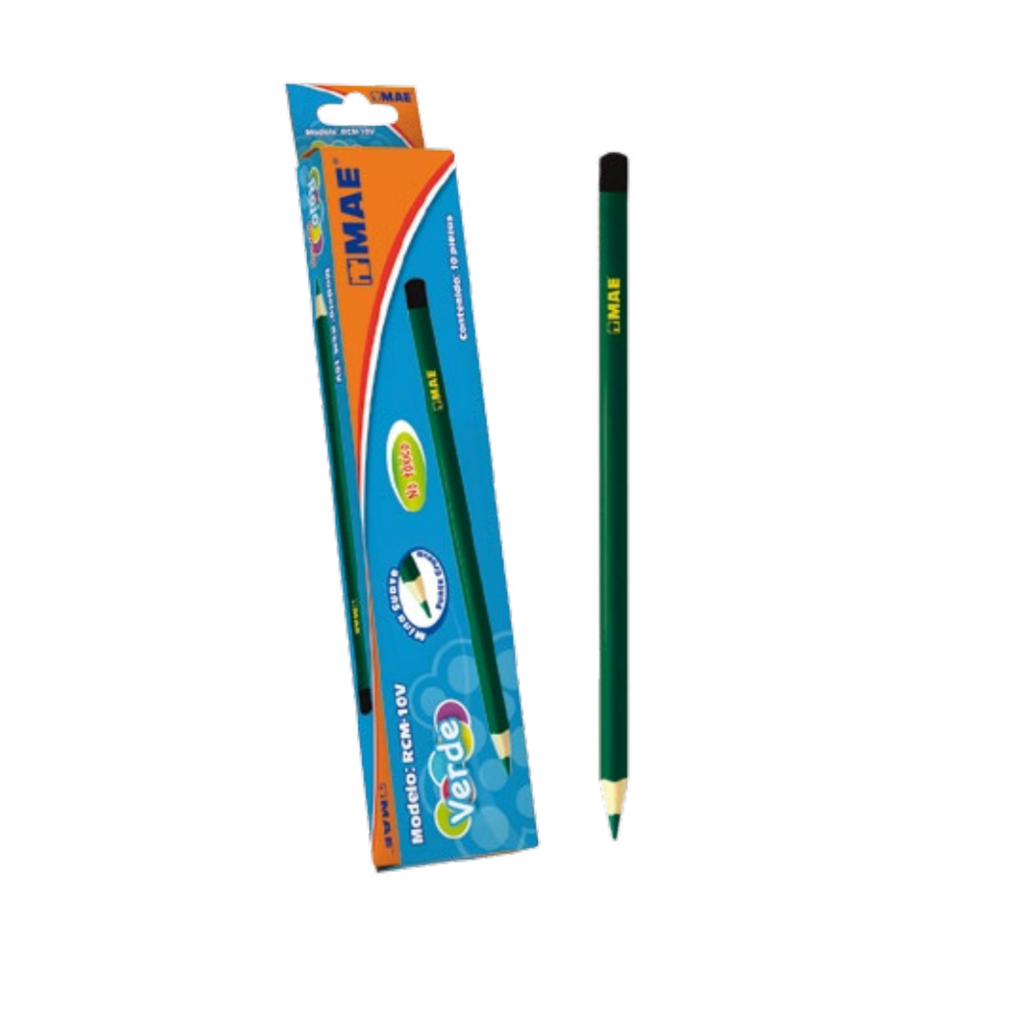 LAPIZ CHECADOR COLOR VERDE C/10 PZ