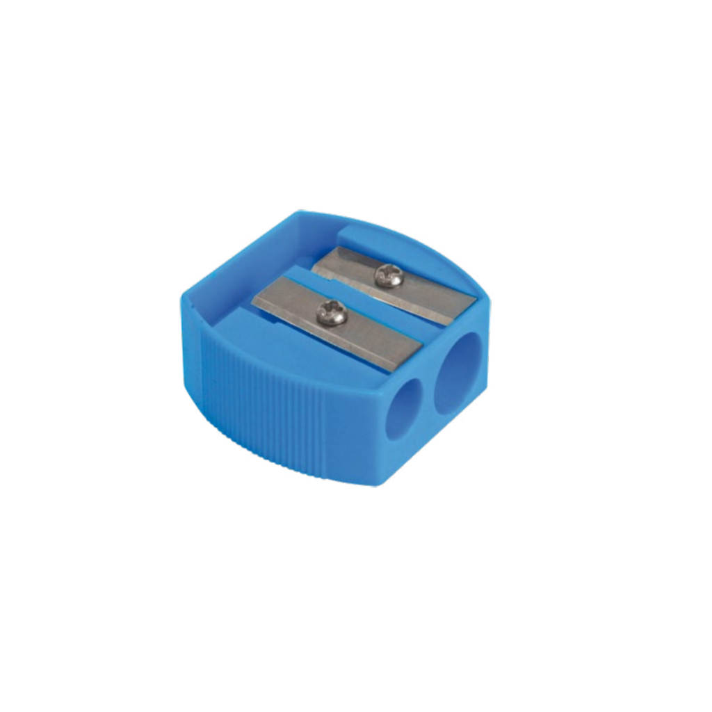 SACAPUNTAS MAE PLAST. 2 ORIFICIOS C/16 PZS.
