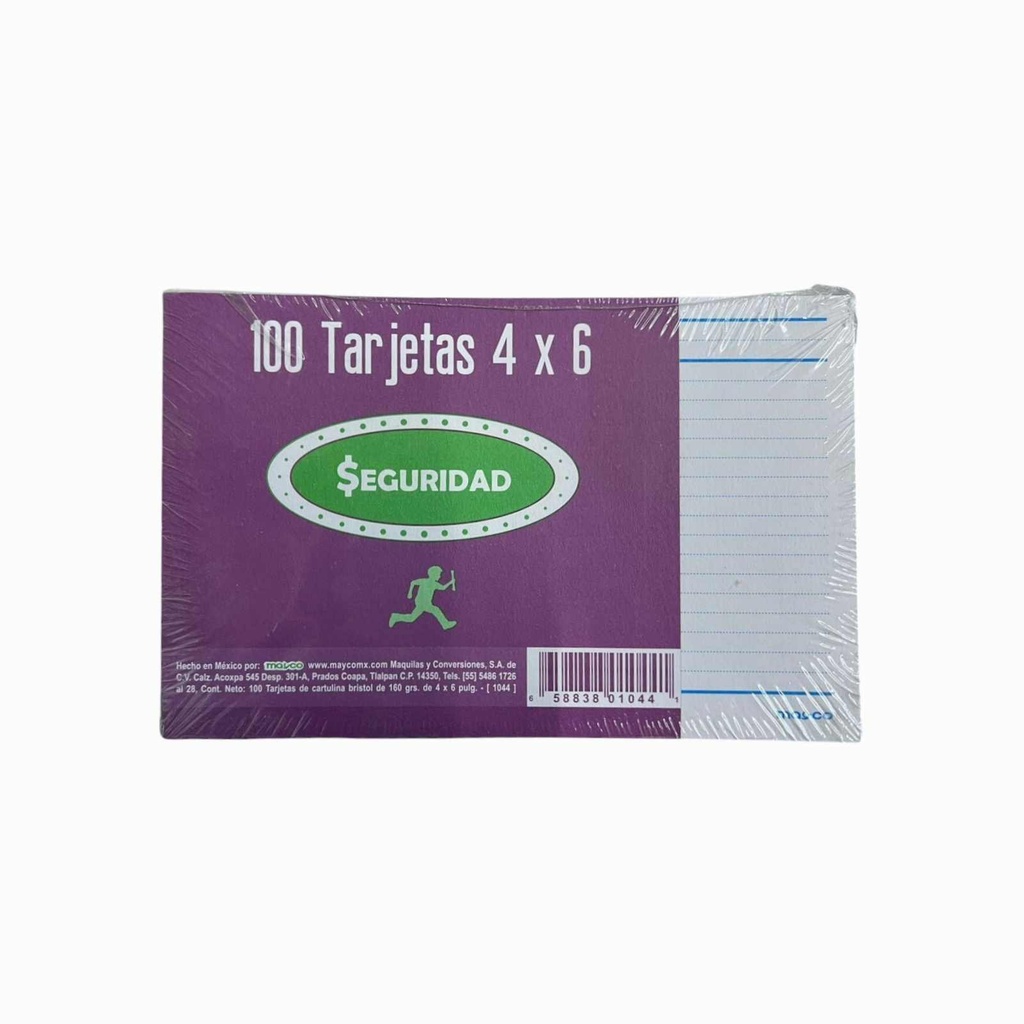 [MYC1044] FICHA MAYCO BIBLIOGRAFICA 4X6 RAYA 160 GRS