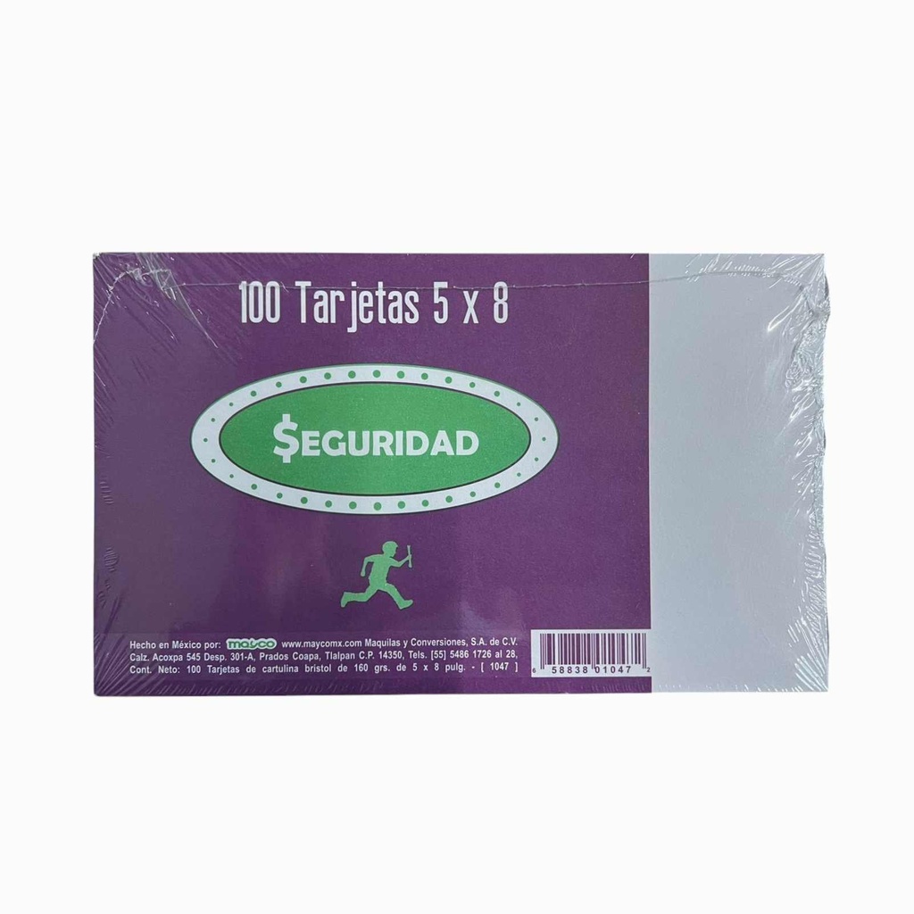 FICHA MAYCO BIBLIOGRAFICA 5X8 BLANCA 160 GRS