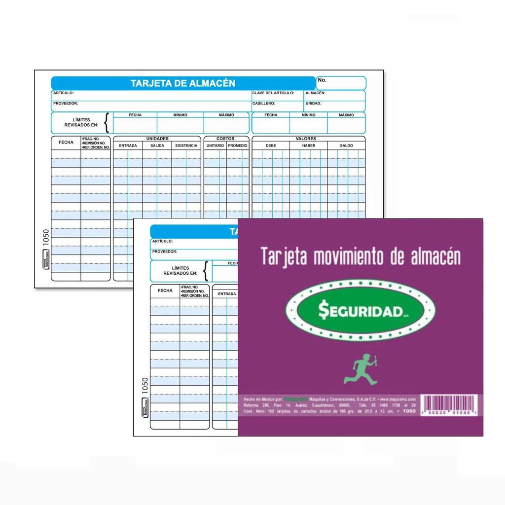 [MYC1050] TARJETA DE ALMACEN MAYCO
