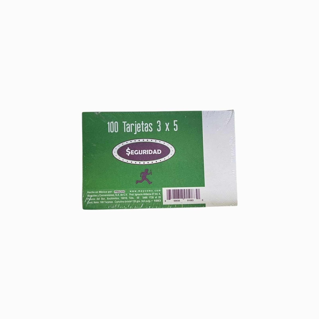 FICHA MAYCO BIBLIOGRAFICA 3X5 BLANCA 120 GRS