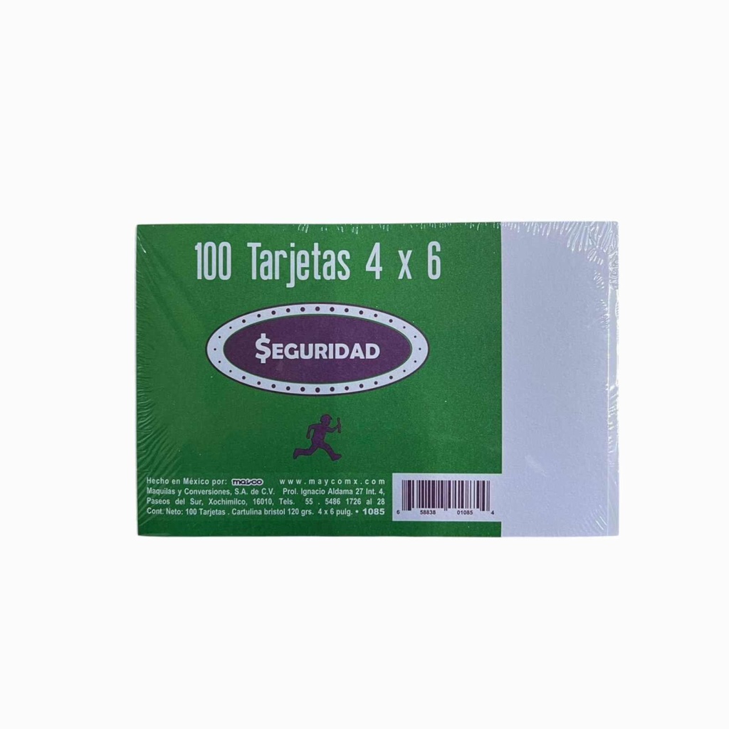 FICHA MAYCO BIBLIOGRAFICA 4X6 BLANCA 120 GRS