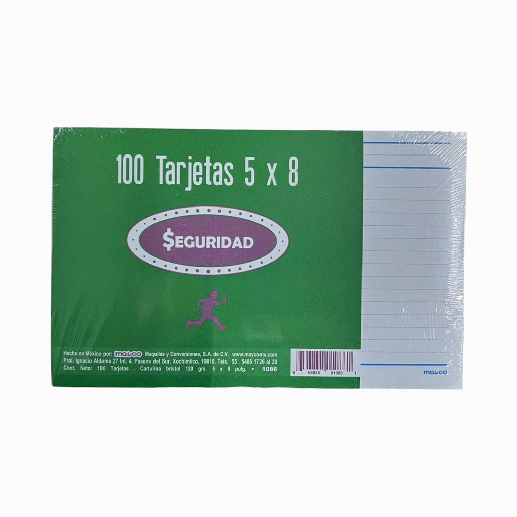 [MYC1086] FICHA MAYCO BIBLIOGRAFICA 5X8 RAYA 120GRS