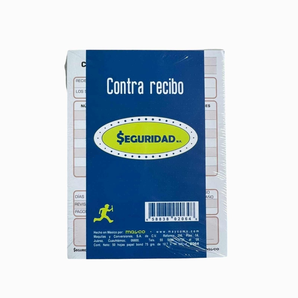 CONTRA RECIBO C/50HJS MAYCO