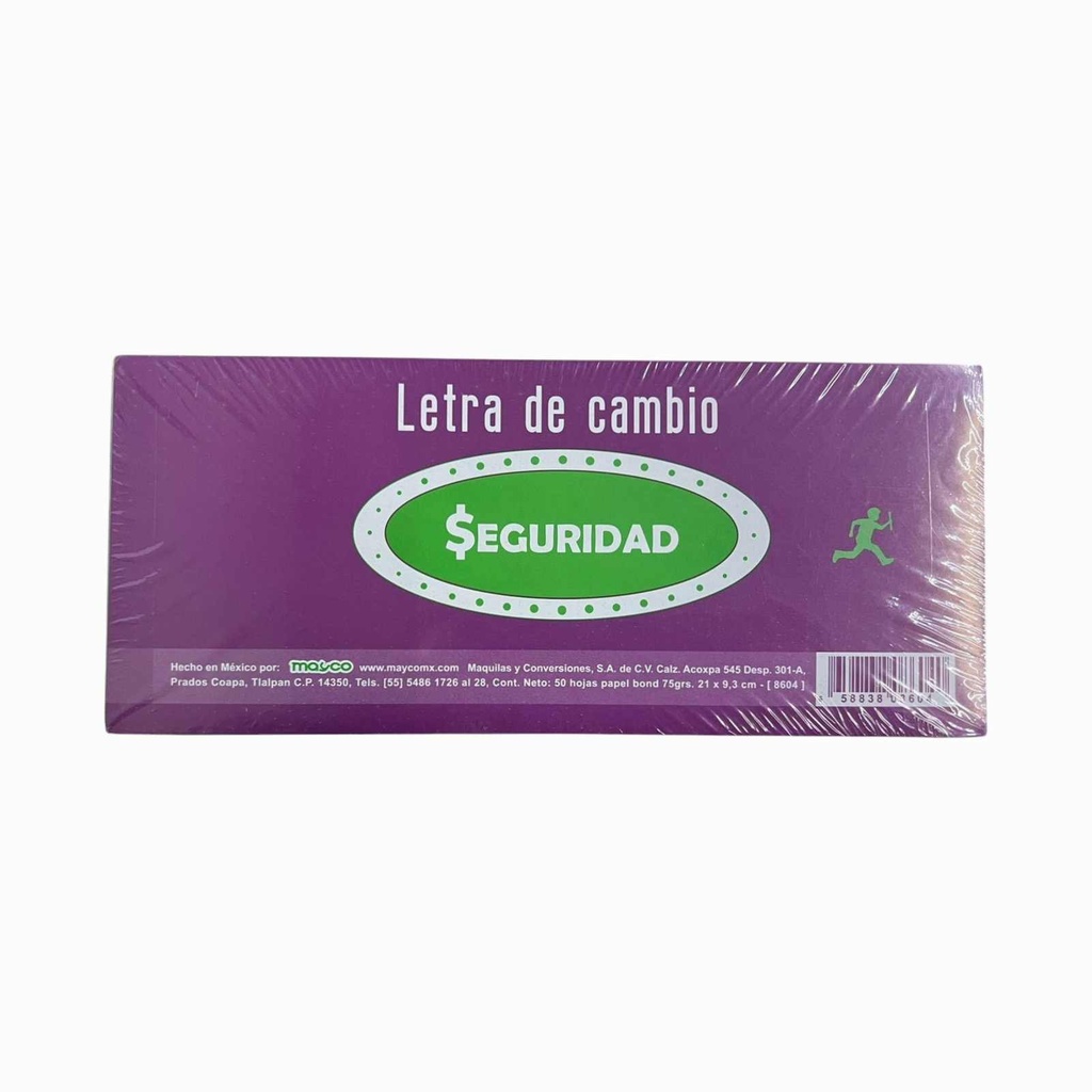 LETRA DE CAMBIO MAYCO 50H