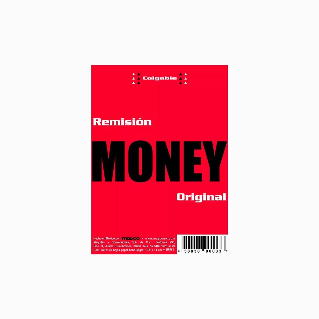 [MYCMY1] REMISION MONEY 1/8 ORIGINAL MAYCO
