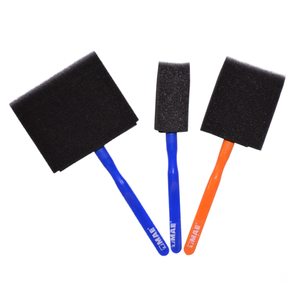 JUEGO DE 3 PINCELES DE ESPONJA SURTIDOS