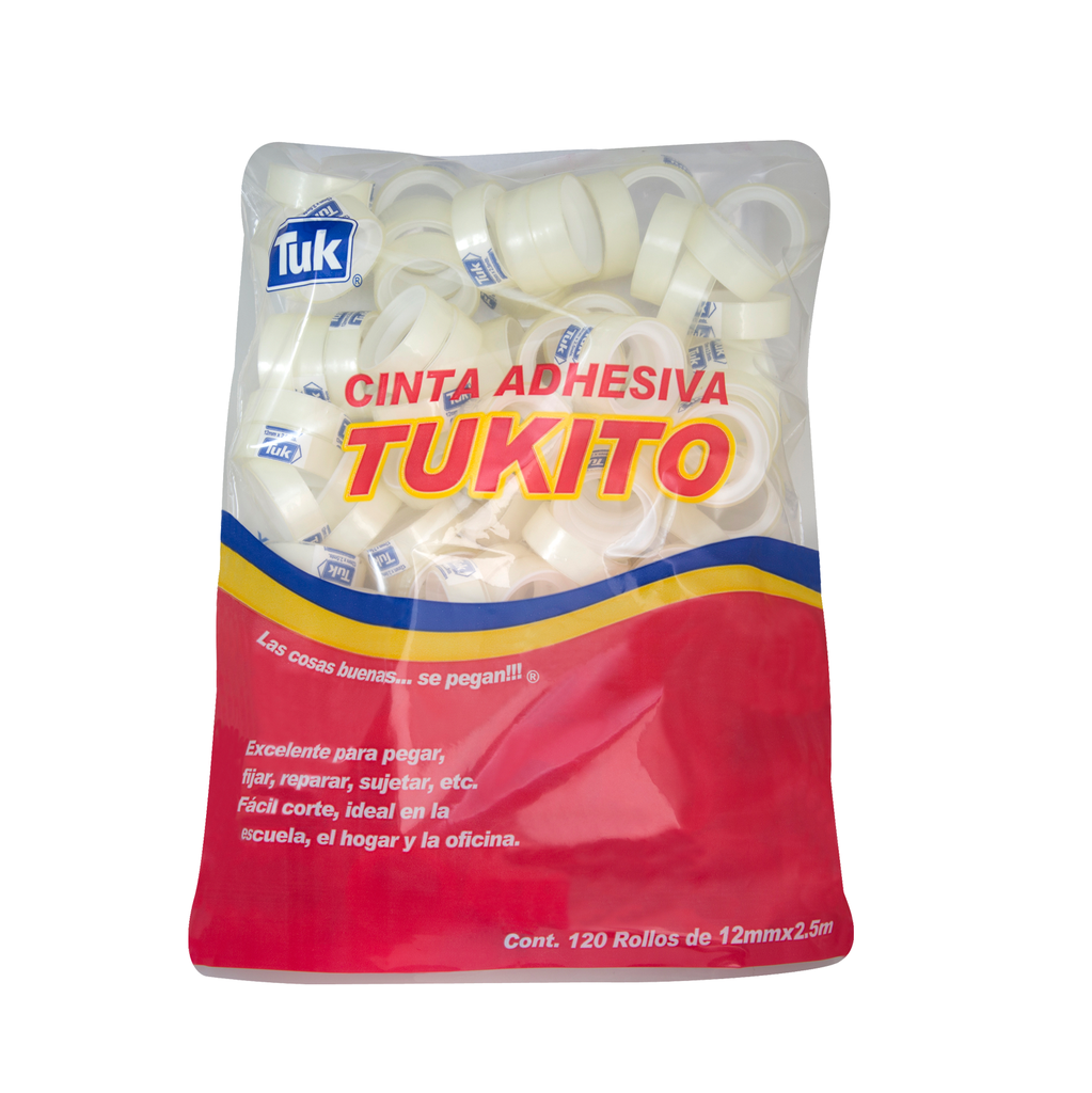 CINTA TRANSP. TUKITO 12X2.5 BOLSA C/120
