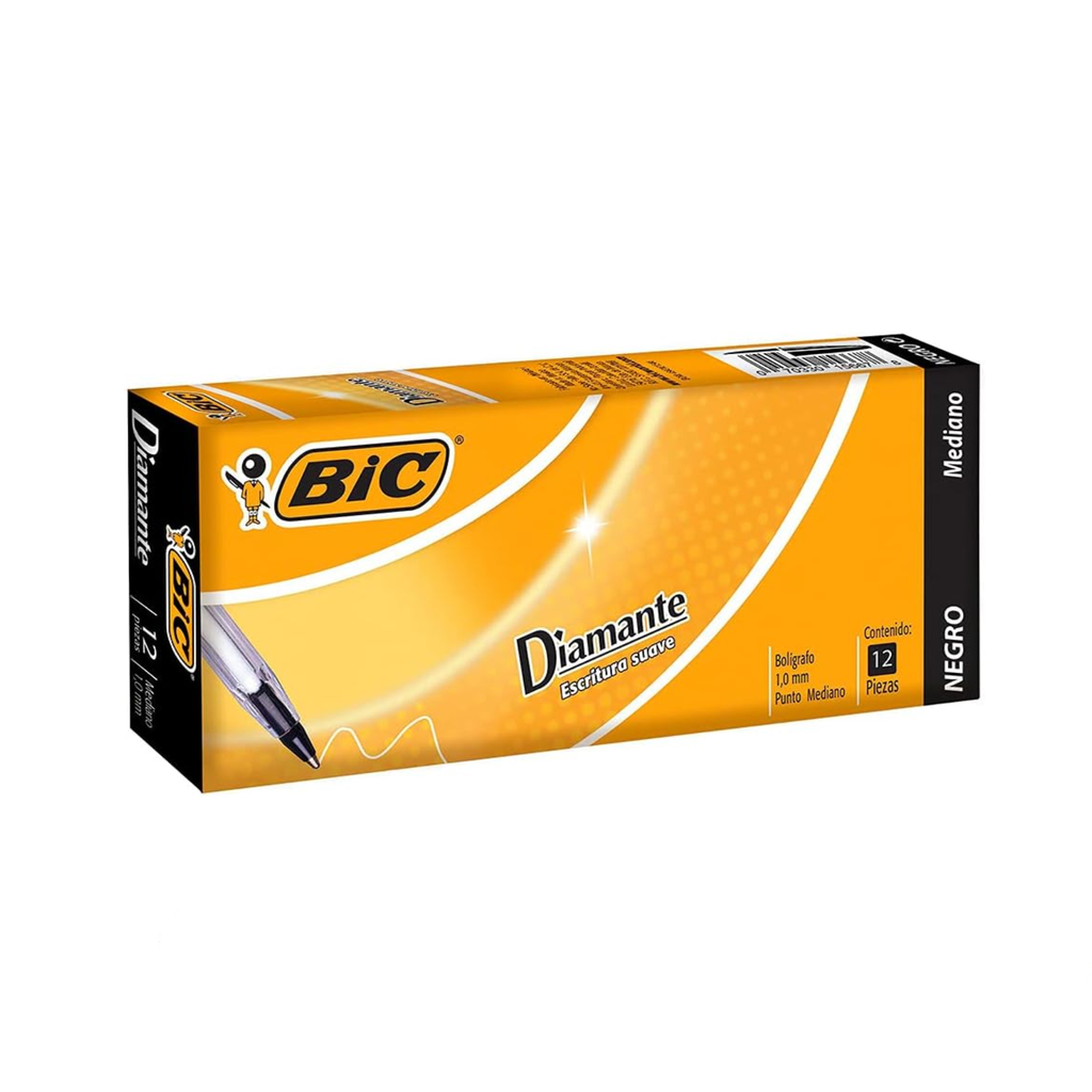 BOLIGRAFO DIAMANTE MED. NEGRO MSD11N 12C