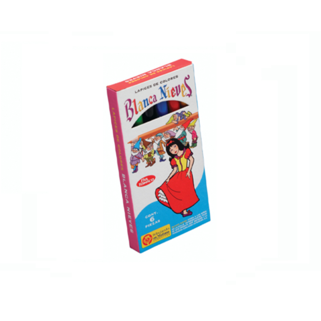 [0110010021030] COLORES DIXON BLANCA NIEVES MADERA C/6 CORTOS
