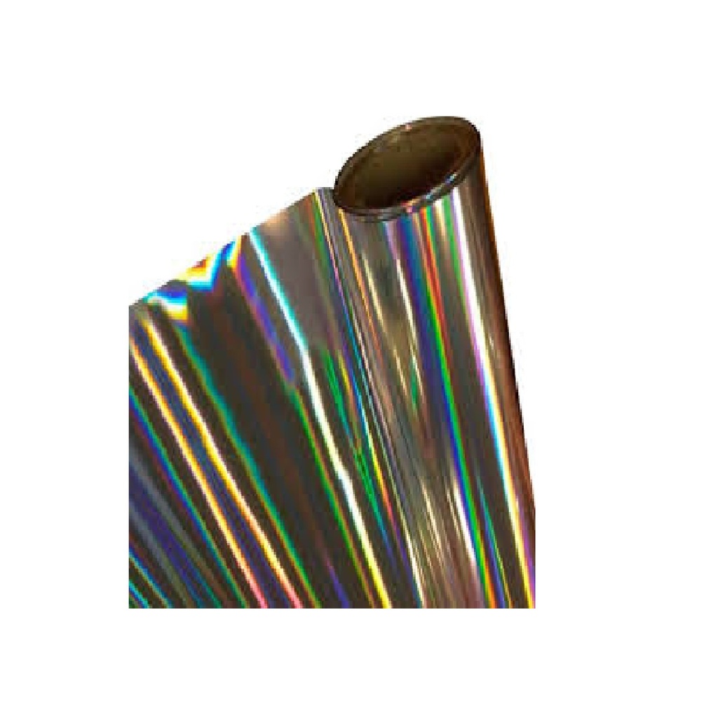 PAPEL METALIZADO ROLLO HOLOGRAFICO 0.53X25 MT