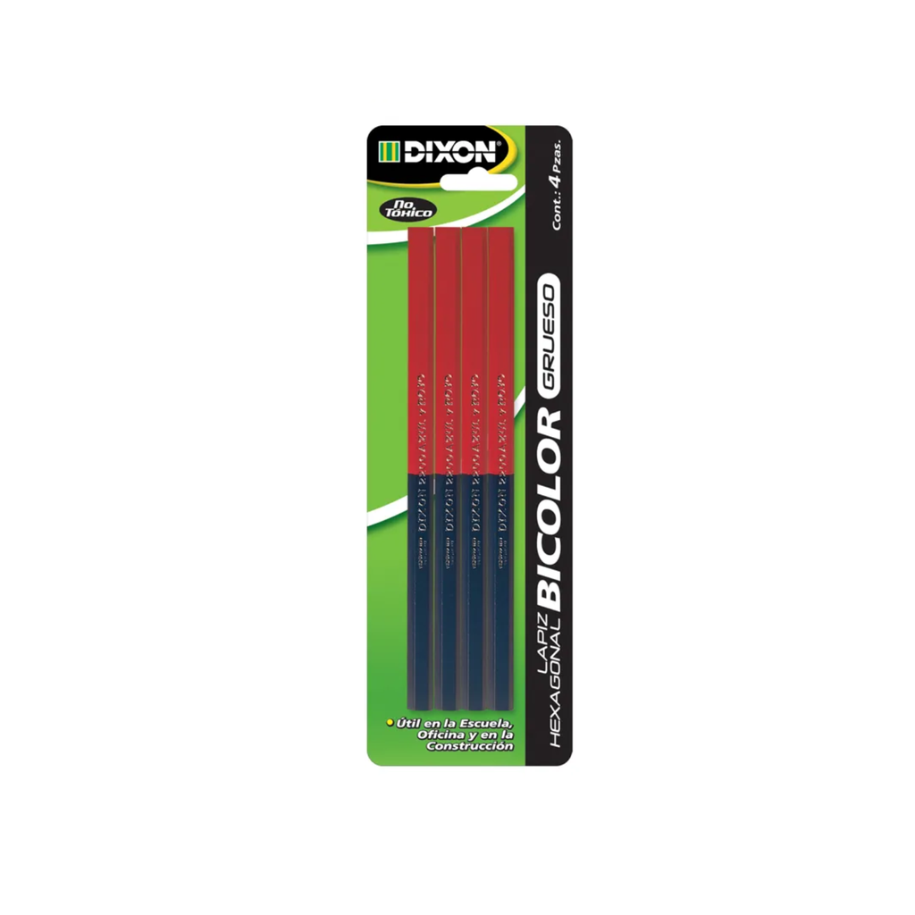 LAPIZ BICOLOR HEXAGONAL GRUESO DIXON