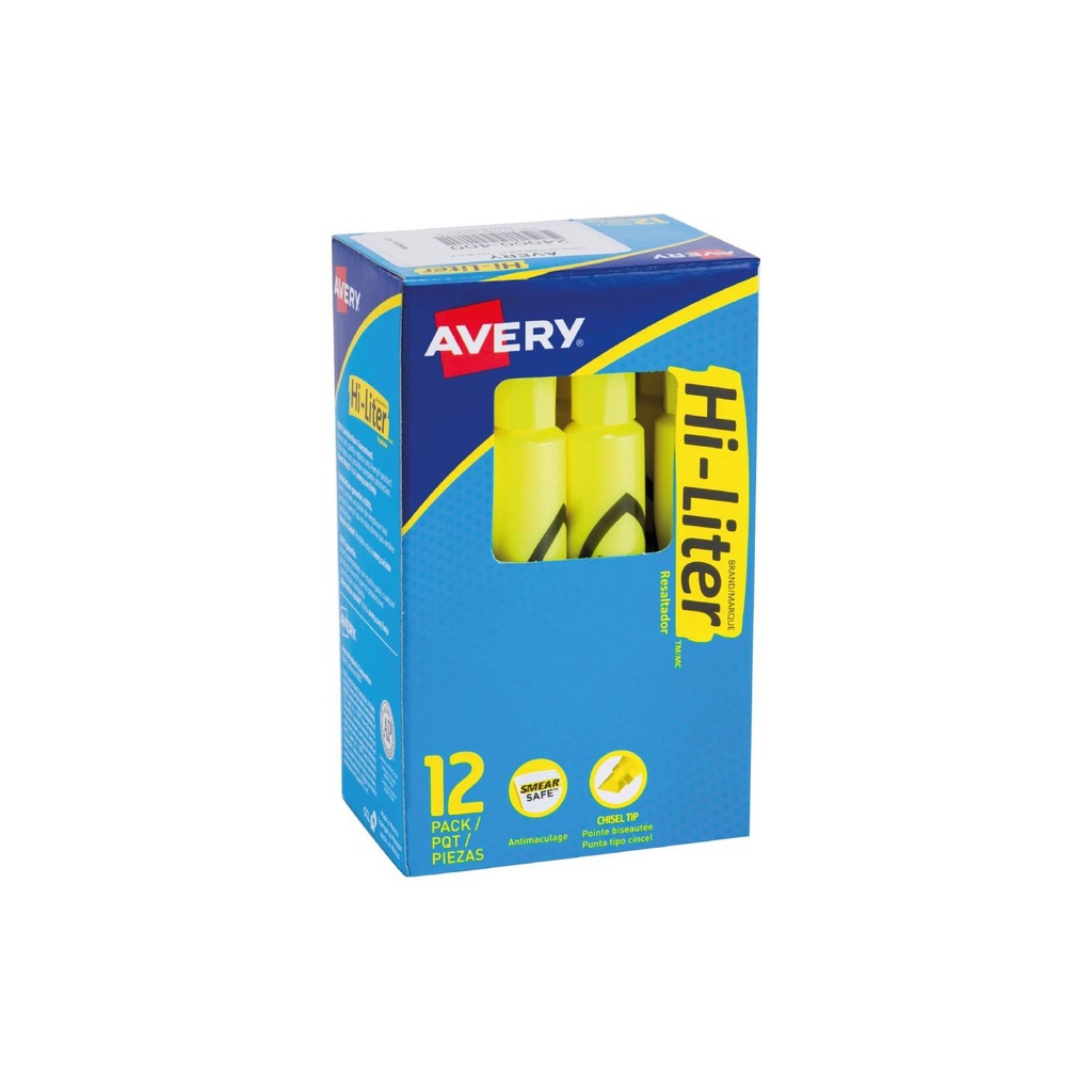 MARCADOR RESALTADOR HI-LITER AMARILLO